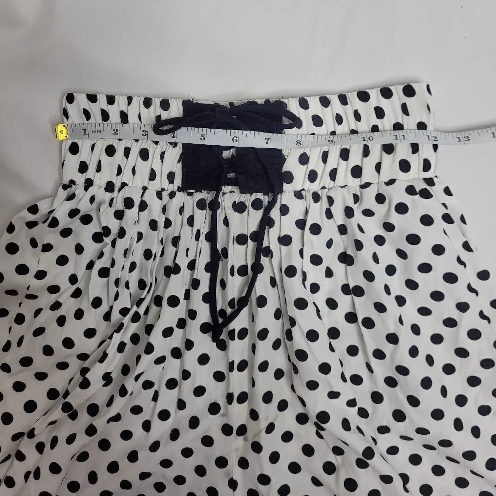VINTAGE 80s set polka-dot high waist shorts and crop top S - Picture 13 of 15